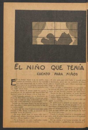 El niño que tenía el corazón de oro : Cuento para niños - Ilustró Billiken