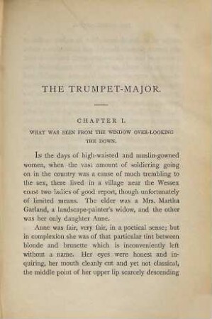 The Trumpet-Major : a tale, 1