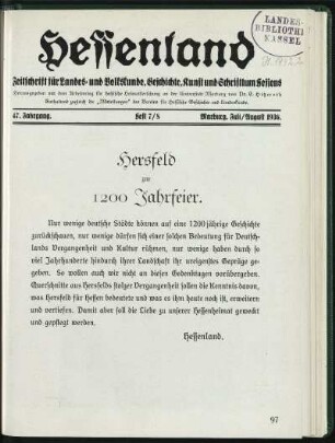 Heft 7/8, Juli/ August 1936