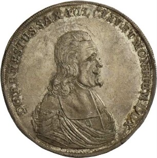 Taler auf den Tod Ernst des Frommen von Sachsen-Gotha-Altenburg, 1675