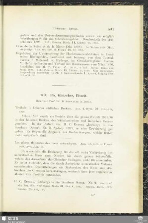 3 O. Eis, Gletscher, Eiszeit