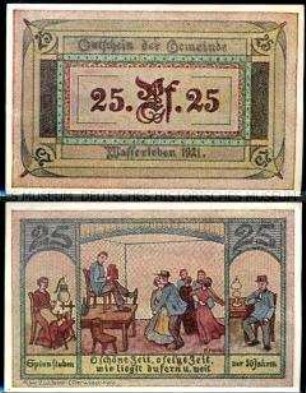 Wasserleben 25 Pfennig