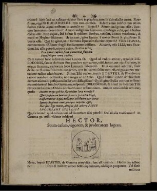 Hector, Suum casum, vigorem, & iuventutem lugens