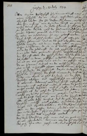 Freytag d 23 July 1734