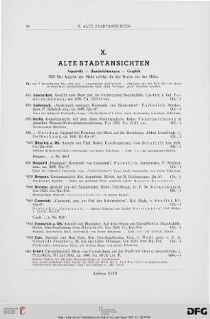 Alte Stadtansichten (Nr. 873-927)