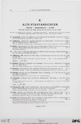 Alte Stadtansichten (Nr. 873-927)