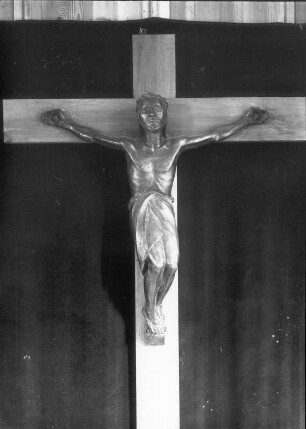 Kruzifix II : Kruzifix II. Bronze; H. 117 cm (1918; E. Barlach). Güstrow, Dom