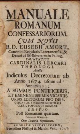 Manuale romanum confessariorum