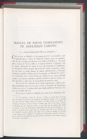 I. - Organización de la armada