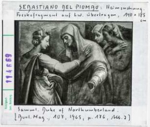 Sebastiano del Piombo: Heimsuchung. Sammlung Duke of Northumberland