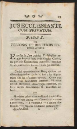 Ius Ecclesiasticum Privatum