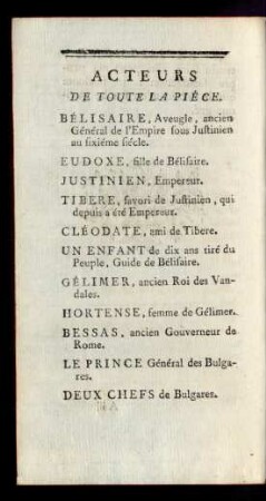 Acteurs De Toute Piéce.