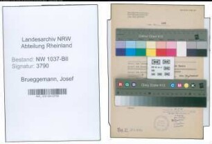 Entnazifizierung Josef Brueggemann , geb. 16.11.1898 (Polizeibeamter)