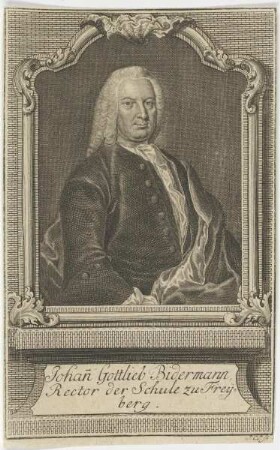 Bildnis des Johann Gottlieb Bidermann