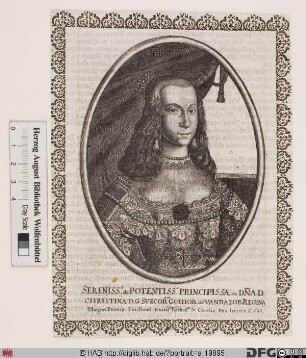 Bildnis Christina, Königin von Schweden (reg. 1632(44)-54)