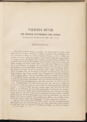Viertes Buch. Die zweite Blüthezeit der Kunst.