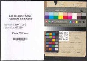 Entnazifizierung Wilhelm Klein , geb. 07.10.1885 (Angestellter)