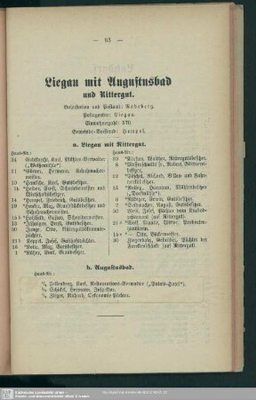 Liegau mit Augustusbad und Rittergut
