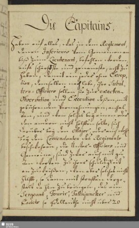 Bl. 28r-41v. Die Capitains