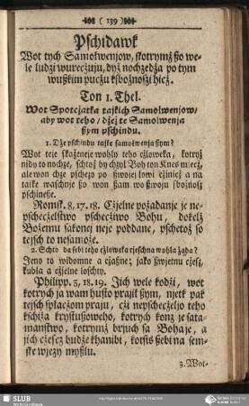 Pschidawk Wot tych Samołwenjow, skotrymż ßo wele ludzi wurecżuju, dyż nochzedża po tym wußkim pucżu ksbożnoszi hicż