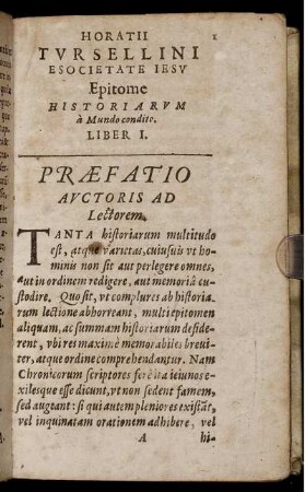 Praefatio Auctoris Ad Lectorem