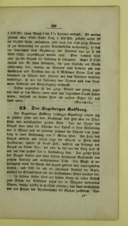 23. Der Segeberger Kalkberg