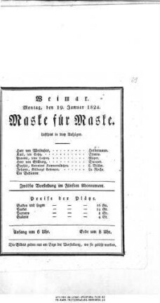 Maske für Maske