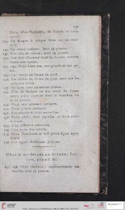Objets modernes en bronze, laiton, plomb &tc (Nr. 157 - 172)