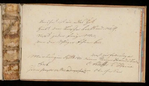 Eintrag (Marburg, 1821)