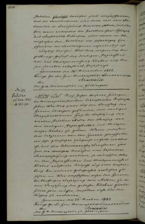 Anstellung des Magistratsdieners Huch als Pedell.