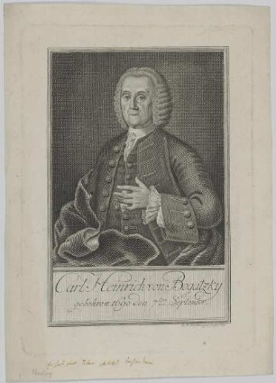 Bildnis des Carl Heinrich von Bogatzky