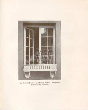 Aus dem Bauhandwerkerwettbewerb 1910/11. Blumenbrett (Schreiner und Zimmerer)