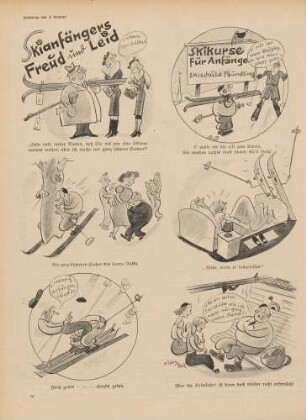 "Skianfängers Freud und Leid"