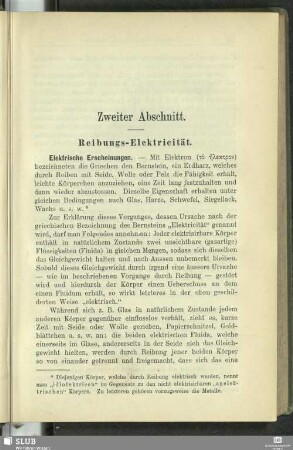 Zweiter Abschnitt. Reibungs-Elektricität