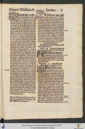 Sermones et Homelie super evangelio Missus est angelus