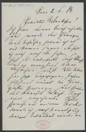 Brief an Mariette von Roell : 02.06.1884