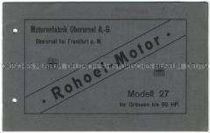 Rohöl-Motor