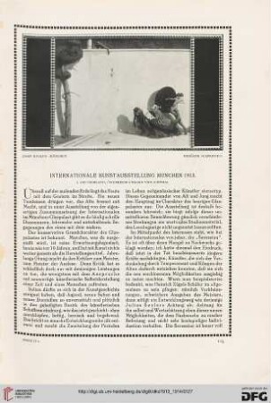 Internationale Kunstausstellung München 1913, [1.]: Deutschland, Österreich-Ungarn und Schweiz