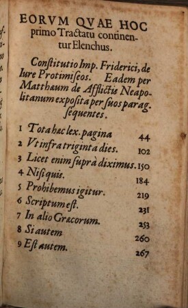 Tractatus de iure protimiseos clariss. iureconsultorum Matthaei de Afflictis Neapolitani & Baldi de Ubaldis Perusini : cum indico copioso & accurato