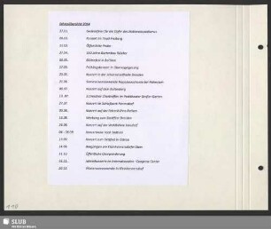 Jahresübersicht 2014
