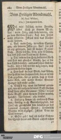 Vom Heiligen Abendmahl.