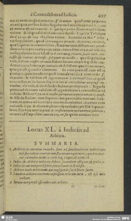 Locus XL. à Iudiciis ad Arbitria