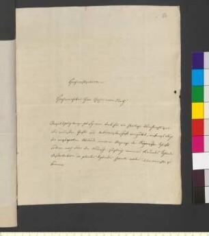 Brief von Meyer, Ernst an Goethe, Johann Wolfgang von