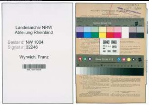 Entnazifizierung Franz Wyrwich , geb. 07.04.1907 (Schweisser)