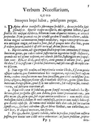 Verbum Necessarium, Quod Interpres loqui habet, priusquam pergat.