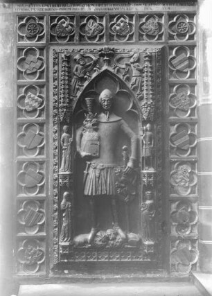 Grabplatte der Tumba des Günther von Schwarzburg (+1349), Gegenkönig Karls IV.
