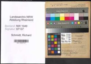 Entnazifizierung Richard Schmidt , geb. 01.03.1903 (Referent)