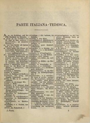Taschen-Wörterbuch der italienischen und deutschen Sprache : in zwei Theilen