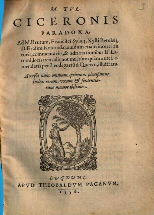 M. Tvl. Ciceronis Paradoxa, Ad M. Brutum