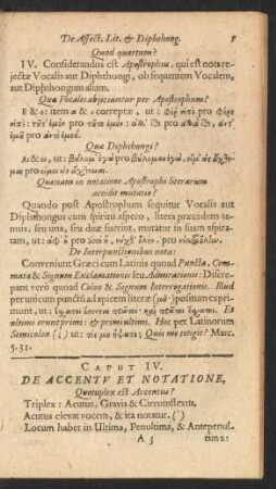 Caput IV. De Accentu Et Notatione